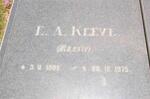 KEEVE E.A. 1905-1975