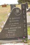 REYNEKE Anna Margaretha Susanna nee WESSELS 1884-1977