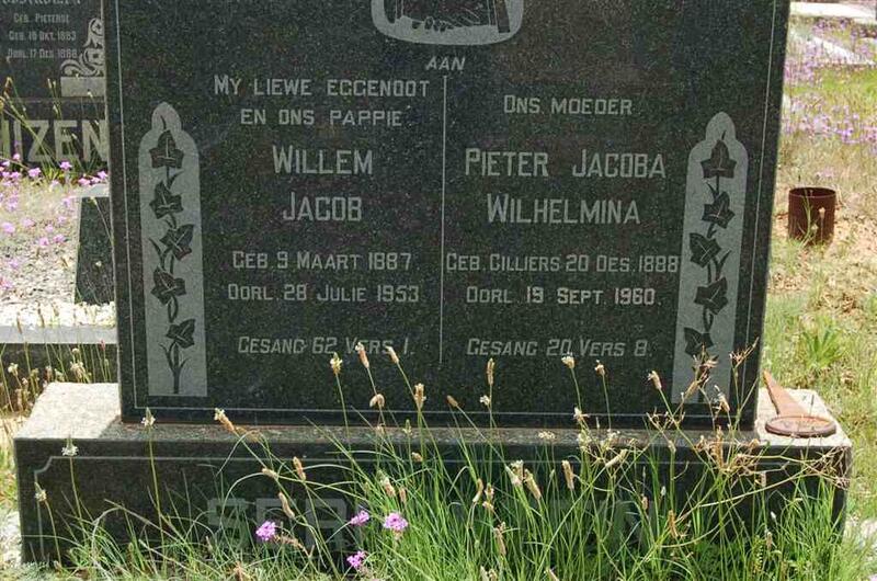 SERFONTEIN Willem Jacob 1887-1953 & Pieter Jacoba Wilhelmina 1888-1960