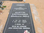 FABER Aletta Catharina nee NEL 1931-2007