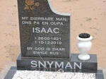 SNYMAN Isaac 1921-2010