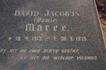 MAREE David Jacobus 1913-1975