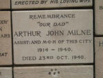 MILNE Arthur John -1940