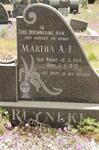 REYNEKE Martha A.E. nee ROODT 1914-1979