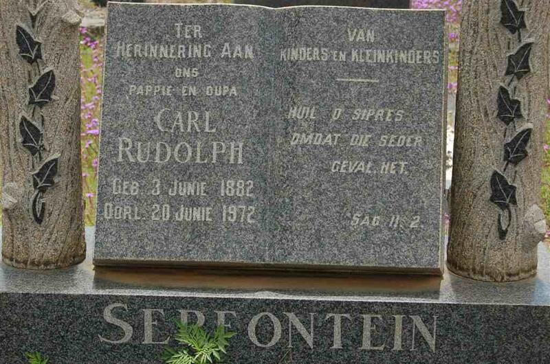 SERFONTEIN Carl Rudolph 1882-1972