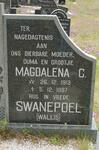 SWANEPOEL Magdalena C. nee WALLIS 1913-1997