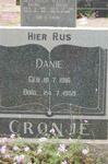 CRONJE Daniel 1916-1959