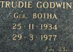 GODWIN Trudie nee BOTHA 1934-1977
