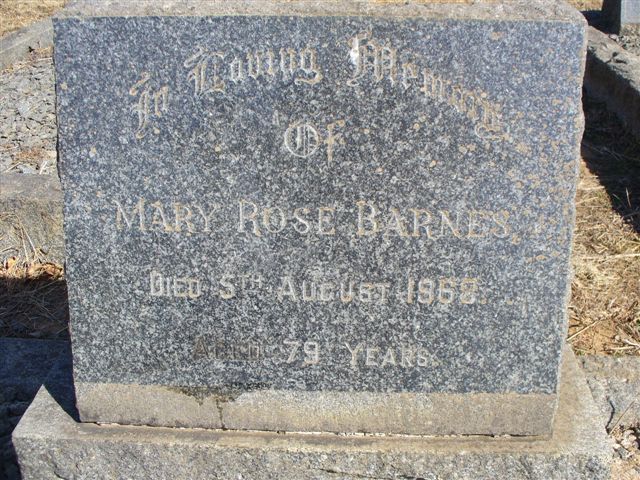 BARNES Mary Rose -1968