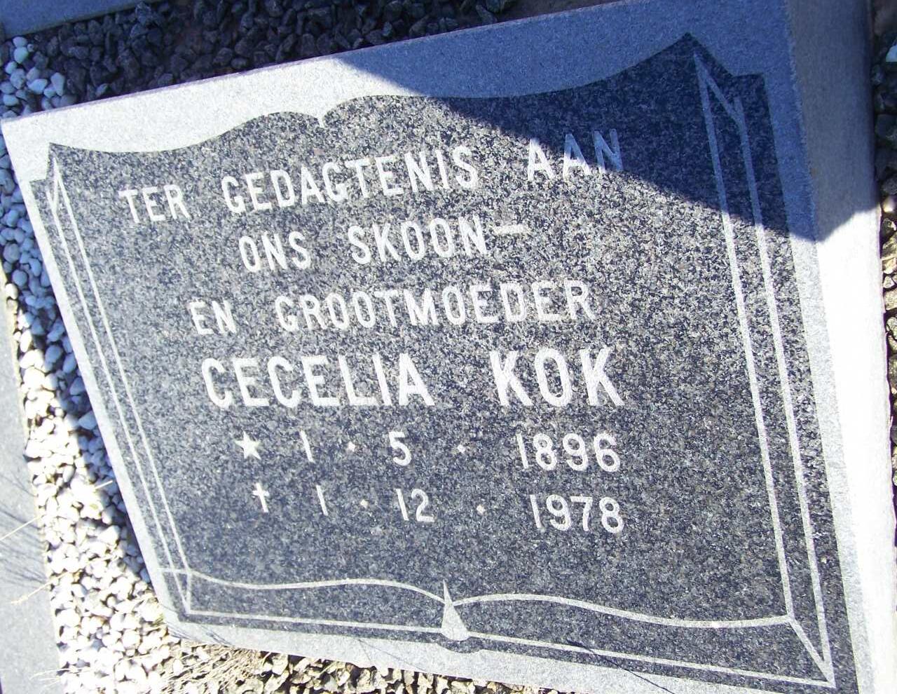 KOK Cecelia 1896-1978
