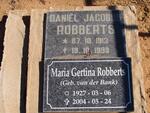 ROBBERTS Daniël Jacobus 1913-1999 :: ROBBERTS Maria Gertina nee VAN DER BANK 1927-2004