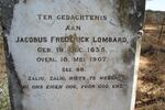 LOMBARD Jacobus Frederick 1835-1907