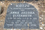 KOTZÉ Anna Jacoba Elizabeth 1933-1993