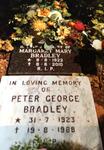 BRADLEY Peter George 1923-1988 & Margaret Mary 1922-2010