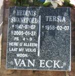 ECK Hedenis Swanepoel, van 1947-2005 & Tersia 1958-