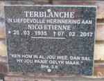 TERBLANCHE Nico Etienne 1935-2017