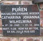 PUREN Catharina Johanna Wilhelmina 1949-2016