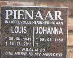 PIENAAR Louis 1949-2011 & Johanna 1950-
