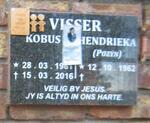 VISSER Kobus 1961-2016 & Hendrieka POZΫN 1962-