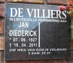 VILLIERS Jan Diederick, de 1927-2011
