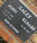 SALES John 1930-2015 & Elsabé 1934-