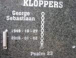 KLOPPERS George Sebastiaan 1949-2016