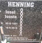 HENNING Josef Jooste 1931 - 2012