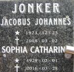 JONKER Jacobus Johannes 1923-2008 en Sophia Catharina 1929-2016