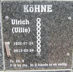 KOHNE Ulrich 1932-2013