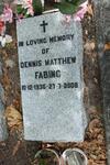 FABING Dennis Matthew 1936-2008