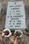 LASKEY G.D. 1919-2001 & Jean 1922-1996