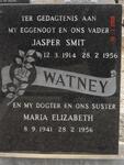 WATNEY Jasper Smit 1914-1956 :: WATNEY Maria Elizabeth 1941-1956