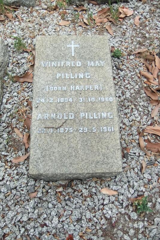 PILLING Arnold 1875-1961 & Winifred May HARPER 1884-1960