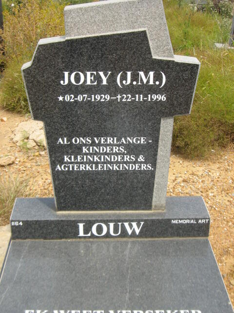 LOUW J.M.  1929-1996