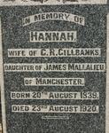 GILLBANKS Hannah nee MALLALIEU 1839-1920