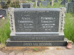 RENSBURG Alwyn Christoffel, Jansen van 1897-1959 & Petronella Elizabetha C. JORDAAN 1906-1964