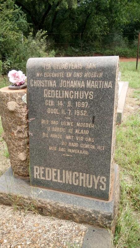 REDELINGHUYS Christina Johanna Martina 1897-1952