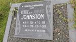 JOHNSTON Johnnie 1918-2010 & Hettie 1924-1998