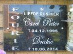 FOURIE Carel Pieter -1995 & Driekie -2014