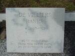 VILLIERS Louis, de 1922-1997 & Hantie 1927-