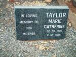 TAYLOR Marie Catherine 1919-1985