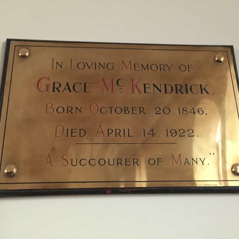 McKENDRICK Grace 1846-1922