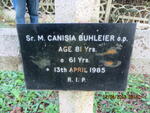 BUHLEIER Canisia -1985