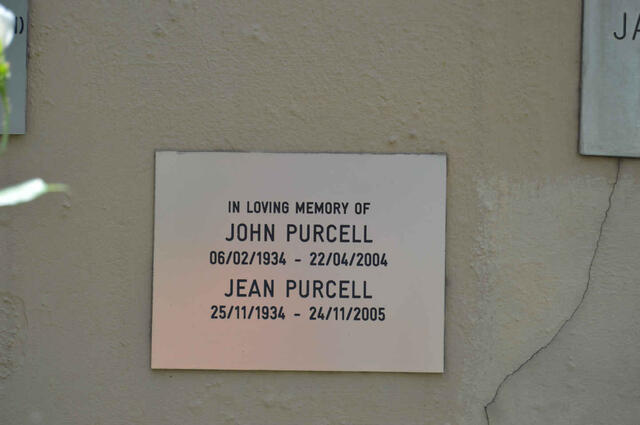 PURCELL John 1934-2004 & Jean 1934-2005
