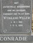 CONRADIE Wybrand Willem 1910-1992