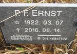 ERNST P.F. 1922-2016