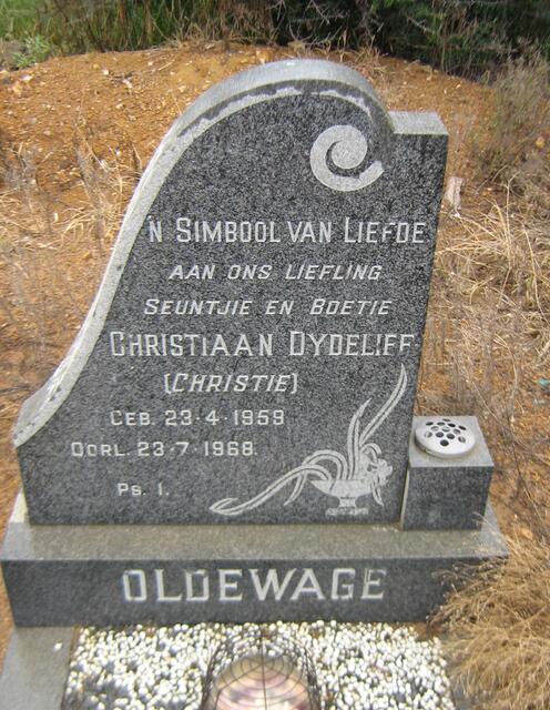 OLDEWAGE Christiaan Dydelief 1959-1968