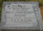 AUCAMP Martha Johanna Magdalena 1905-1974