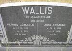 WALLIS Petrus Johannes 1905-1962 & Anna Susanna 1908-1979