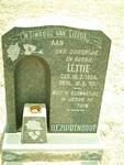 BEZUIDENHOUT Lettie 1935-1937